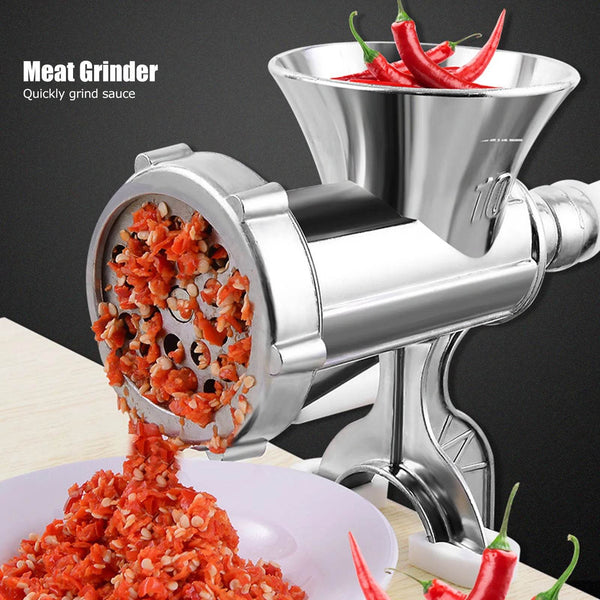 Aluminum Alloy Grinding Machine Sausage Grinder Household Manual Sausage Meat Grinder Pepper Spice Grinding Machine Kitchen Tool - Jewelrieshub - - jewelrieshub.com - Jewelrieshub - 