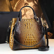 Genuine Leather Women Handbags New Tote Bag Fashion Crocodile Print Bucket Bag Retro Shoulder Messenger Bags Trend 2025 - Jewelrieshub - - jewelrieshub.com - Jewelrieshub - 