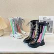 Autumn and Winter 2023 New Children's Fashion Mid-calf Boots Soft Sole British Style Cool Colorful Narrow Band Versatile Shoes - Jewelrieshub - - jewelrieshub.com - Jewelrieshub - 