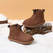 Baby Boys Girls Plush Warm Winter Outdoor Snow Boots Zipper Martin Non-slip First Walkers Shoes - Jewelrieshub - - jewelrieshub.com - Jewelrieshub - 