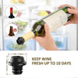 A74E-Electric Wine Saver Pump With Wine Stoppers Vacuum,Wine Preserver Keep Your Wine Fresh For Up To 10Days,USB Rechargeable - Jewelrieshub - - jewelrieshub.com - Jewelrieshub - 
