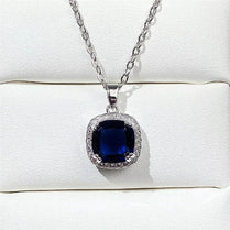 CAOSHI Graceful and Generous Lady Pendant Necklace with Dark Blue Zirconia Temperament Accessories for Anniversary Ceremony - Jewelrieshub - XL672 / 45cm - jewelrieshub.com - Jewelrieshub - XL672 / 45cm