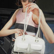 JIAERDI Retro White Bowling Bag Purse Women Hot Girls Leather Pocket Chic Casual Handbag Female Vintage Shoulder Bags Aesthetic - Jewelrieshub - - jewelrieshub.com - Jewelrieshub - 