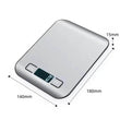 Digital Kitchen Scale LED Display 5kg/1g Stainless Steel Panel Electronic Scales Home Jewelry Food Snacks Weighing Baking Tools - Jewelrieshub - - jewelrieshub.com - Jewelrieshub - 