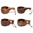 Y1UB 210ML Finland Kuksa Portable Coffee Mugs Handmade Milk Cup With Handgrip Breakfast Drinking Kitchen Drinkware - Jewelrieshub - - jewelrieshub.com - Jewelrieshub - 