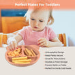 9PCS/Set BPA Free Silicone Baby Feeding Set Sucker Bowl Divided Dinning Plate Straw Cup Spoon Fork Adjustable Bib Children Dishe - Jewelrieshub - - jewelrieshub.com - Jewelrieshub - 