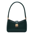 LEFTSIDE Shoulder Bags For Women Solid Color PU Leather 2025 Trend Lock Handbags Small Purse Hand Lady Designer Zipper Clutch - Jewelrieshub - - jewelrieshub.com - Jewelrieshub - 