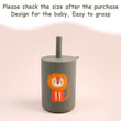 TYRY.HU 1Pc Baby Feeding Straw Cup Baby Cartoon Learning Feeding Cup Food Grade Silicone Toddler Water Bottle Tableware BPA Free - Jewelrieshub - - jewelrieshub.com - Jewelrieshub - 