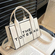 Women Messenger Bags Letters Printed Fashion Top-Handle Bags PU Leather Portable Casual Simple Adjustable Straps Female Tote Bag - Jewelrieshub - - jewelrieshub.com - Jewelrieshub - 