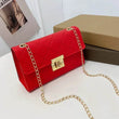 Women's Bag Korean Classic Checkered Diamond Embroidered Lock Chain Single Shoulder Small Square Bag Crossbody Mobile Phone Bag - Jewelrieshub - - jewelrieshub.com - Jewelrieshub - 