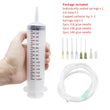 100-550ml Large Syringes With Tube for Liquid Plastic Syringes With Tip Cap for Glue Dispensing, Watering, Refilling, Feeding - Jewelrieshub - - jewelrieshub.com - Jewelrieshub - 