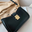 LEFTSIDE Shoulder Bags For Women Solid Color PU Leather 2025 Trend Lock Handbags Small Purse Hand Lady Designer Zipper Clutch - Jewelrieshub - - jewelrieshub.com - Jewelrieshub - 