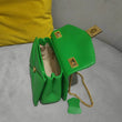 Cowhide Luxury Designer Leather Handbag Golden Big Rivet Chain Shoulder Small Purse Fashion Green Tote Bag Crossbody Women - Jewelrieshub - - jewelrieshub.com - Jewelrieshub - 