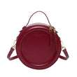 Round Leather Crossbody Bags For Women Luxury High Quality Handbags Women Bags Designer Shoulder Bag Female Retro Clutch Purses - Jewelrieshub - - jewelrieshub.com - Jewelrieshub - 