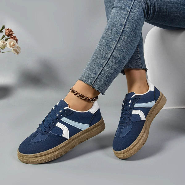 Women Blue Suede Sneakers 2024 Fashion Low-top Ladies Trendy Shoes Comfort Casual Vulcanized Sneakers Female Zapatos De Mujer - Jewelrieshub - - jewelrieshub.com - Jewelrieshub - 