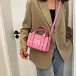 Women Messenger Bags Letters Printed Fashion Top-Handle Bags PU Leather Portable Casual Simple Adjustable Straps Female Tote Bag - Jewelrieshub - - jewelrieshub.com - Jewelrieshub - 