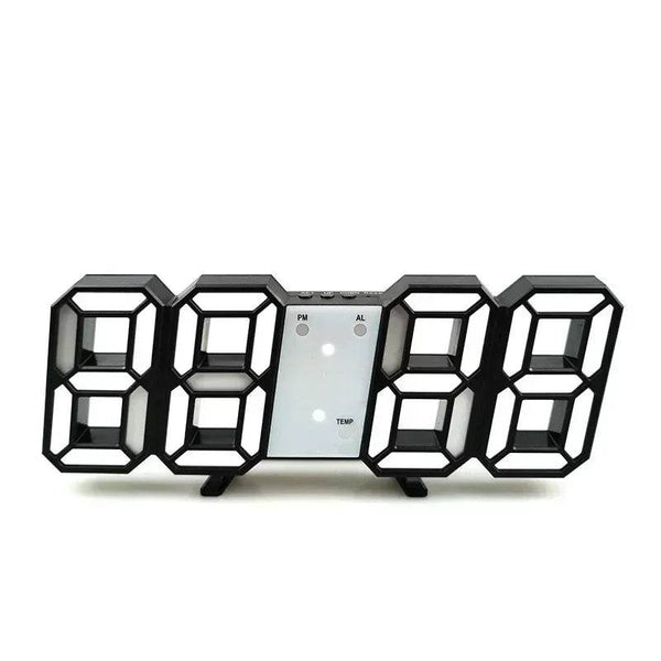 3D LED Digital Alarm Clock Wall Clock Times Date Temperature Suitable for Home Kitchen Clock Decoration Clocks Decor Garden - Jewelrieshub - - jewelrieshub.com - Jewelrieshub - 