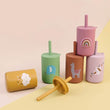 TYRY.HU 1Pc Baby Feeding Straw Cup Baby Cartoon Learning Feeding Cup Food Grade Silicone Toddler Water Bottle Tableware BPA Free - Jewelrieshub - - jewelrieshub.com - Jewelrieshub - 