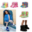 2023 Winter Kids Warm Snow Boots Puffy Faux Fur Boots Children Furry Shoe Rubber Flat Non-slip Slip-on Boots Luxury Fur Shoes - Jewelrieshub - - jewelrieshub.com - Jewelrieshub - 