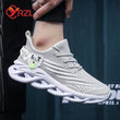 YRZL Men Sports Running Black Jogging Shoes Casual Sneakers Outdoor Breathable Mesh Women Light Shock-absorption Black Tennis - Jewelrieshub - - jewelrieshub.com - Jewelrieshub - 